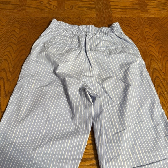 Marimekko x Uniqlo Elastic Waist High Rise Striped Pants Blue White Sz S Casual - Picture 13 of 15